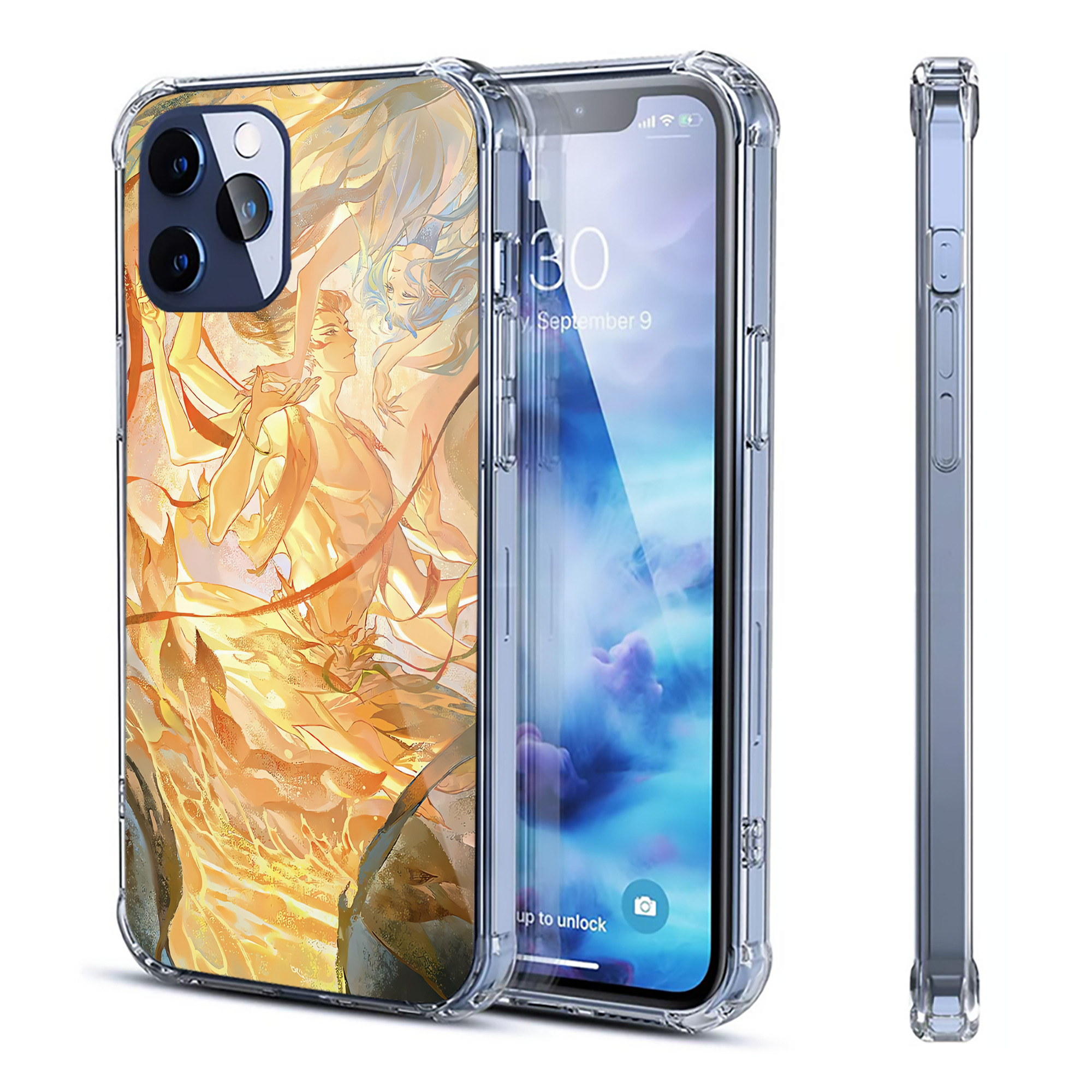 （画像用） Ne Zha 2 ナタ 魔童の大暴れ 【iPhone 12シリーズ対応】透明スマホケース（クリアソフトケース）